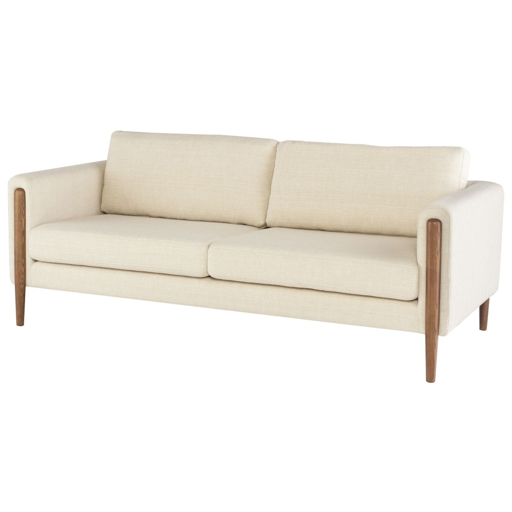 Steen Sand Fabric Triple Seat Sofa