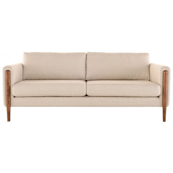 Steen Sand Fabric Triple Seat Sofa