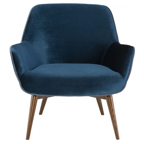 Gretchen Midnight Blue Fabric Occasional Chair