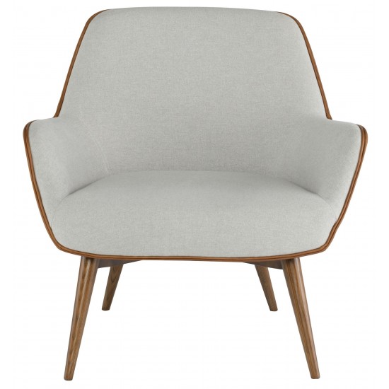 Gretchen Stone Grey Fabric Occasional Chair