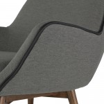 Gretchen Slate Grey Fabric Occasional Chair