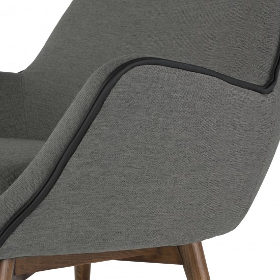 Gretchen Slate Grey Fabric Occasional Chair