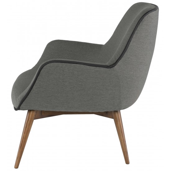 Gretchen Slate Grey Fabric Occasional Chair