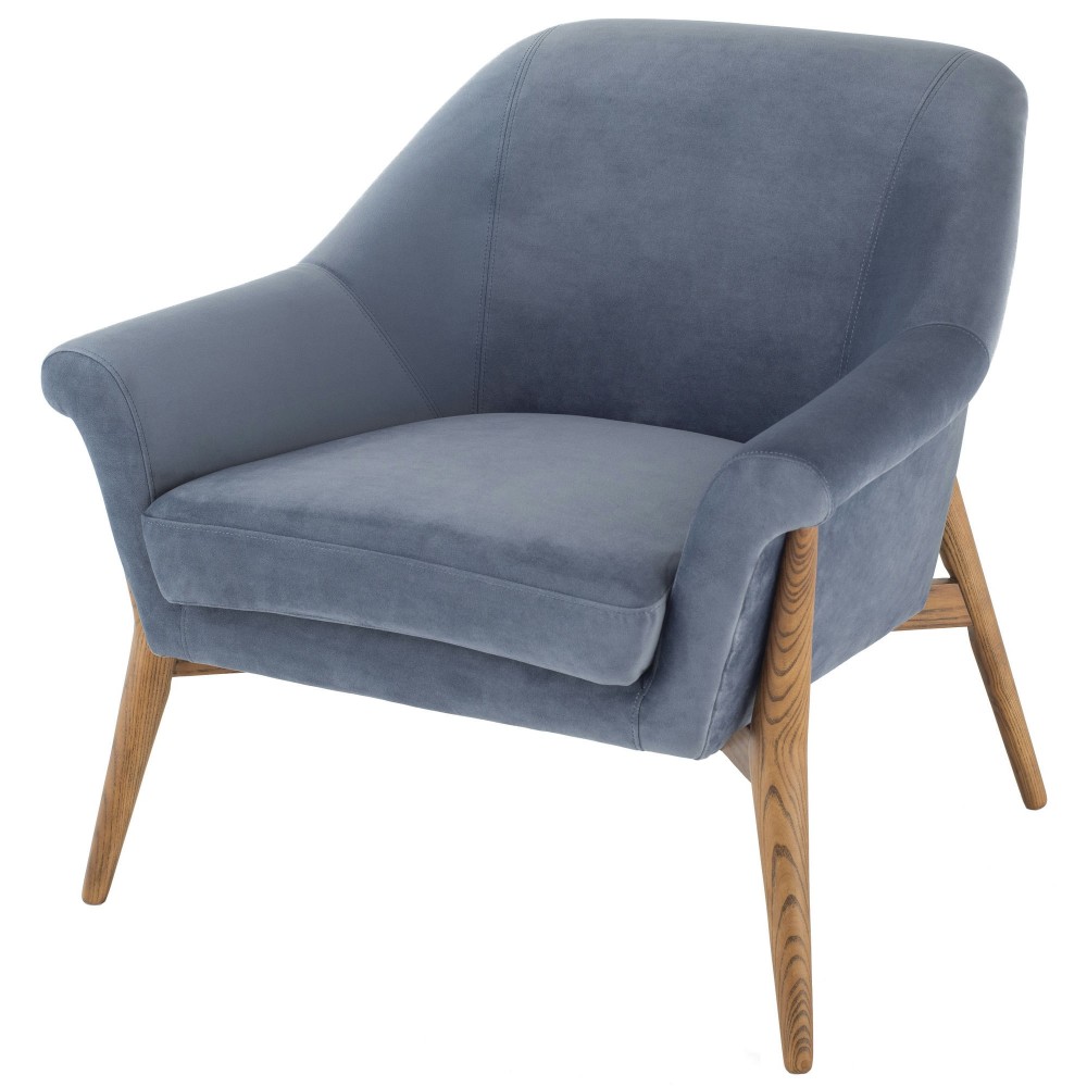 Charlize Dusty Blue Fabric Occasional Chair Charlize Dusty Blue Fabric Occasional Chair