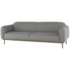 Benson Light Grey Fabric Triple Seat Sofa