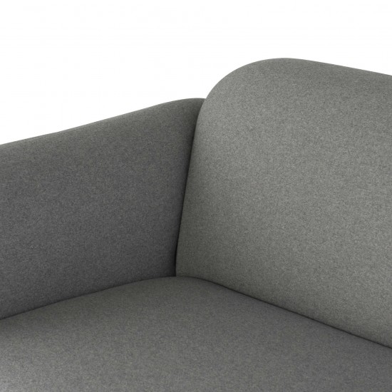 Benson Light Grey Fabric Triple Seat Sofa