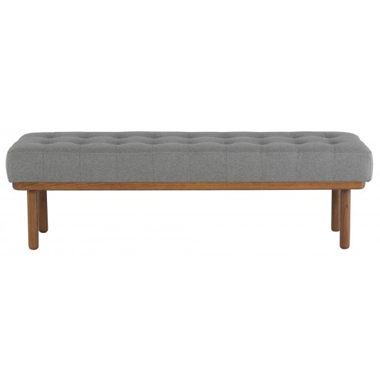 Arlo Light Grey Fabric Occasional Bench