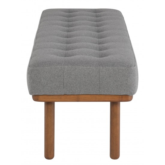 Arlo Light Grey Fabric Occasional Bench