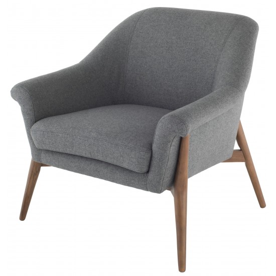 Charlize Shale Grey Fabric Occasional Chair