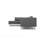 Janis Shale Grey Fabric Sectional Sofa, HGSC268