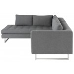 Janis Shale Grey Fabric Sectional Sofa, HGSC268