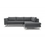 Janis Shale Grey Fabric Sectional Sofa, HGSC269