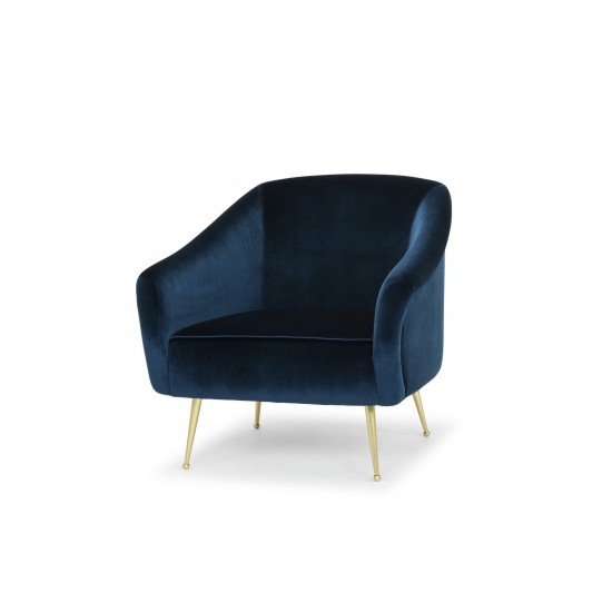 Lucie Midnight Blue Fabric Occasional Chair