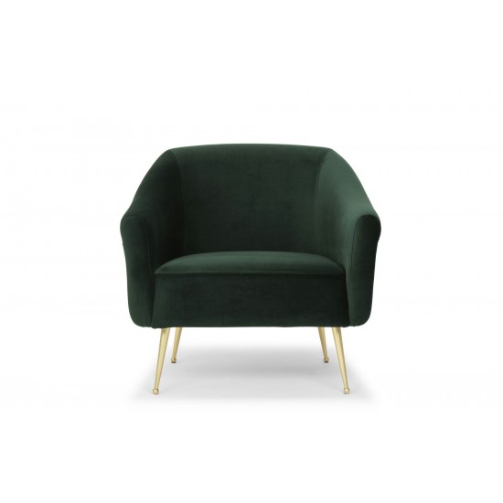 Lucie Emerald Green Fabric Occasional Chair