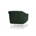 Lucie Emerald Green Fabric Occasional Chair