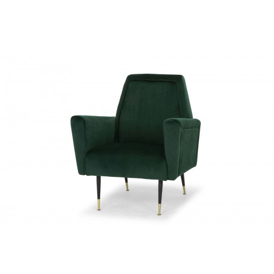 Victor Emerald Green Fabric Occasional Chair