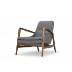 Enzo Shale Grey Fabric Occasional Chair