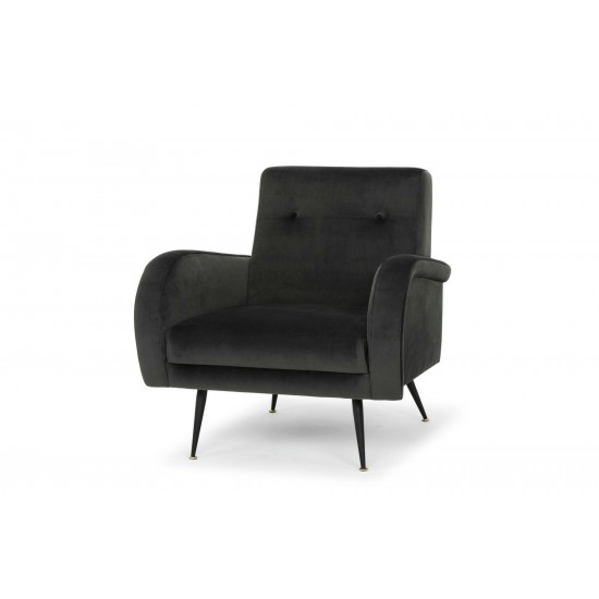 Hugo Shadow Grey Fabric Occasional Chair