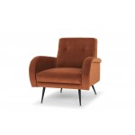 Hugo Rust Fabric Occasional Chair