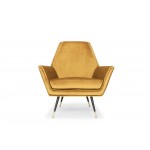 Vanessa Mustard Fabric Occasional Chair