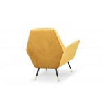 Vanessa Mustard Fabric Occasional Chair