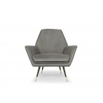 Vanessa Smoke Grey Fabric Occasional Chair