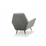 Vanessa Smoke Grey Fabric Occasional Chair