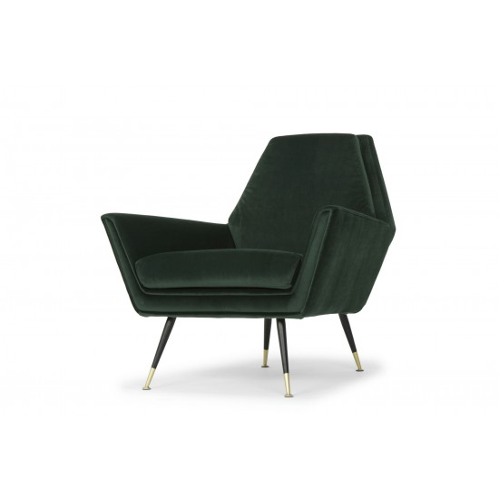 Vanessa Emerald Green Fabric Occasional Chair