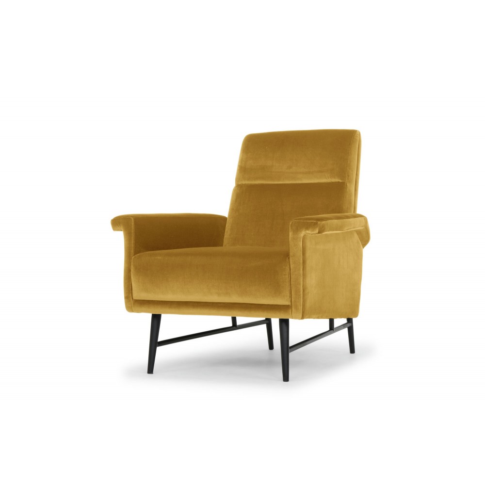 Mathise Mustard Fabric Occasional Chair