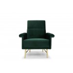 Mathise Emerald Green Fabric Occasional Chair