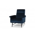 Mathise Midnight Blue Fabric Occasional Chair