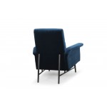 Mathise Midnight Blue Fabric Occasional Chair