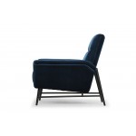 Mathise Midnight Blue Fabric Occasional Chair