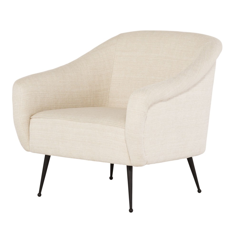 Lucie Sand Fabric Occasional Chair Lucie Sand Fabric Occasional Chair