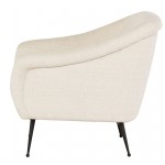 Lucie Sand Fabric Occasional Chair