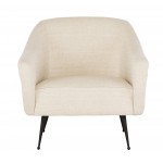 Lucie Sand Fabric Occasional Chair