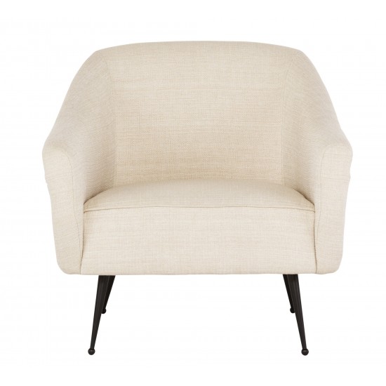 Lucie Sand Fabric Occasional Chair