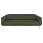 Benson Hunter Green Tweed Fabric Triple Seat Sofa