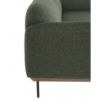 Benson Hunter Green Tweed Fabric Triple Seat Sofa