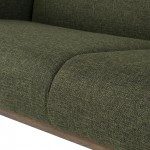 Benson Hunter Green Tweed Fabric Triple Seat Sofa