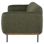 Benson Hunter Green Tweed Fabric Triple Seat Sofa