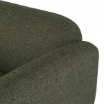 Benson Hunter Green Tweed Fabric Single Seat Sofa