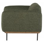 Benson Hunter Green Tweed Fabric Single Seat Sofa