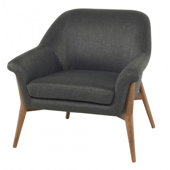 Charlize Storm Grey Fabric Occasional Chair