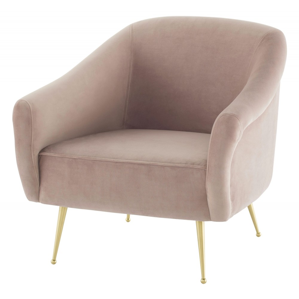 Lucie Blush Fabric Occasional Chair Lucie Blush Fabric Occasional Chair