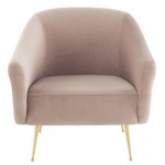 Lucie Blush Fabric Occasional Chair
