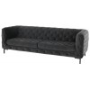 Tufty Shadow Grey Fabric Triple Seat Sofa