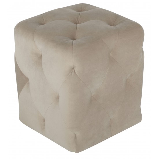 Tufty Nude Fabric Sofa Ottoman