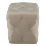 Tufty Nude Fabric Sofa Ottoman