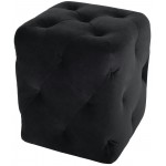 Tufty Black Fabric Sofa Ottoman, HGSC427